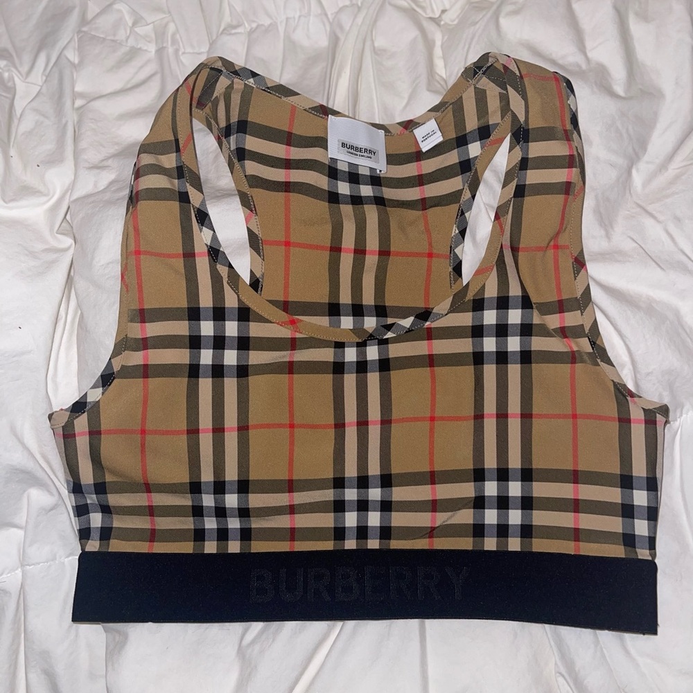 Burberry crop top size small authentic